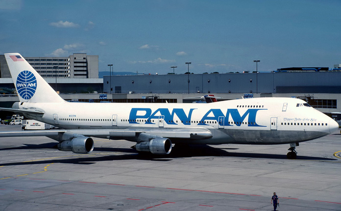 O Boeing 747-200 quando voava nas cores da PanAm