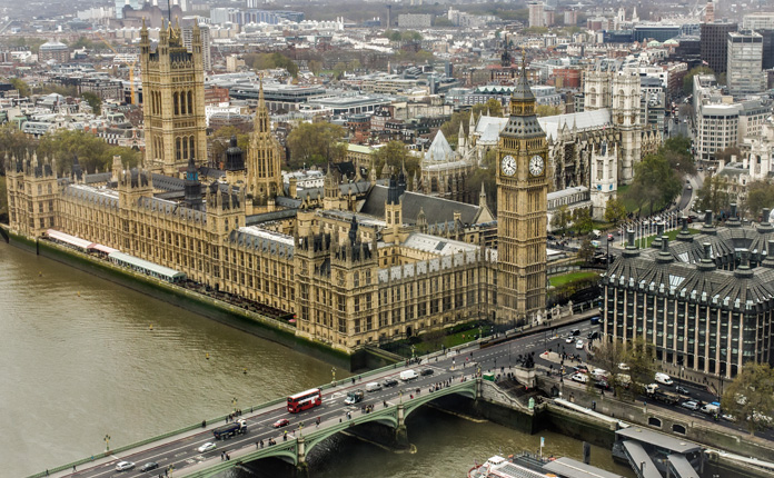 Londres de cima A vista da London Eye