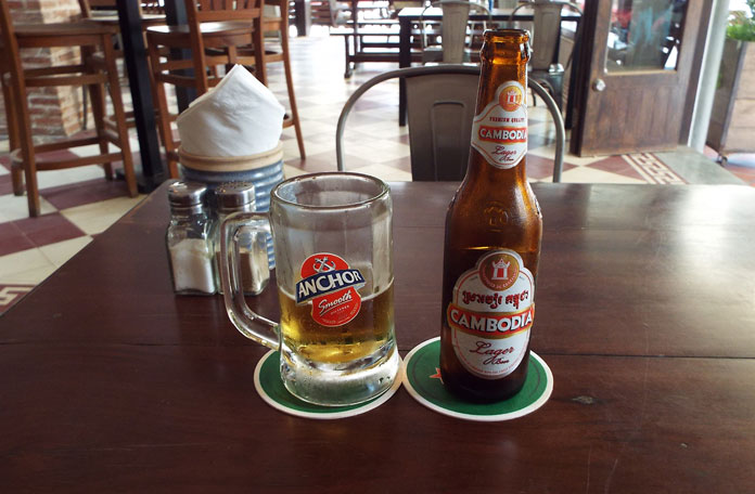 Cerveja cambojana, excelente!