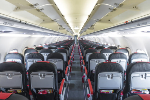 TV no avião