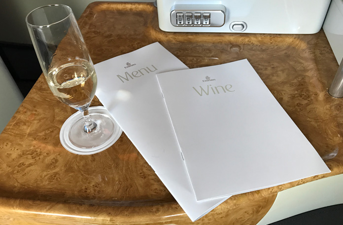 Menu e carta de vinhos