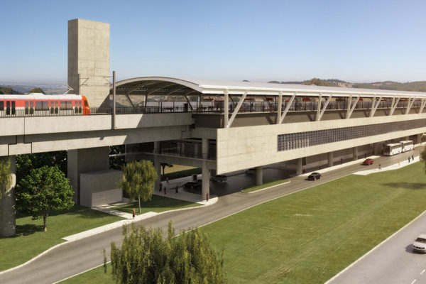 trem ligando o Aeroporto de Guarulhos a São Paulo
