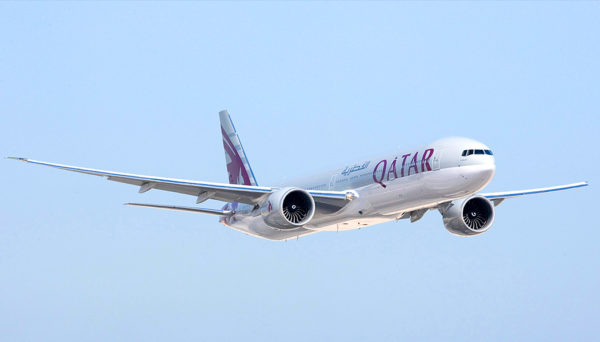 classe executiva da Qatar no Boeing 777