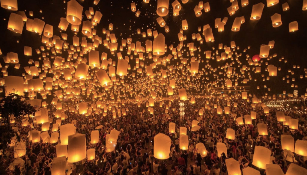 Yi Peng, o Festival das Lanternas de Chiang Mai, na Tailândia