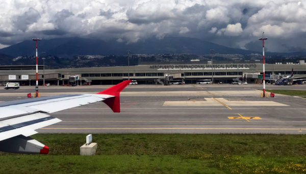 Chegando em Quito