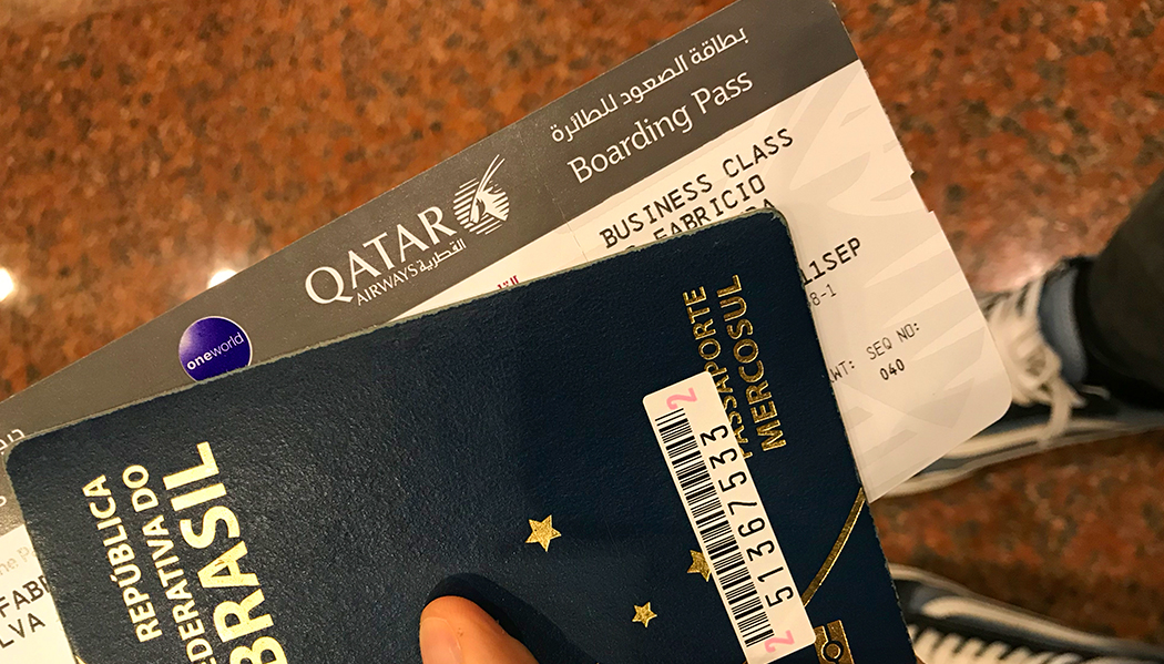 Voando para Doha
