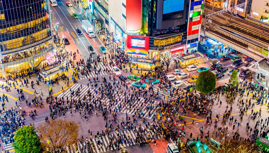 Shibuya Roteiro em Tóquio