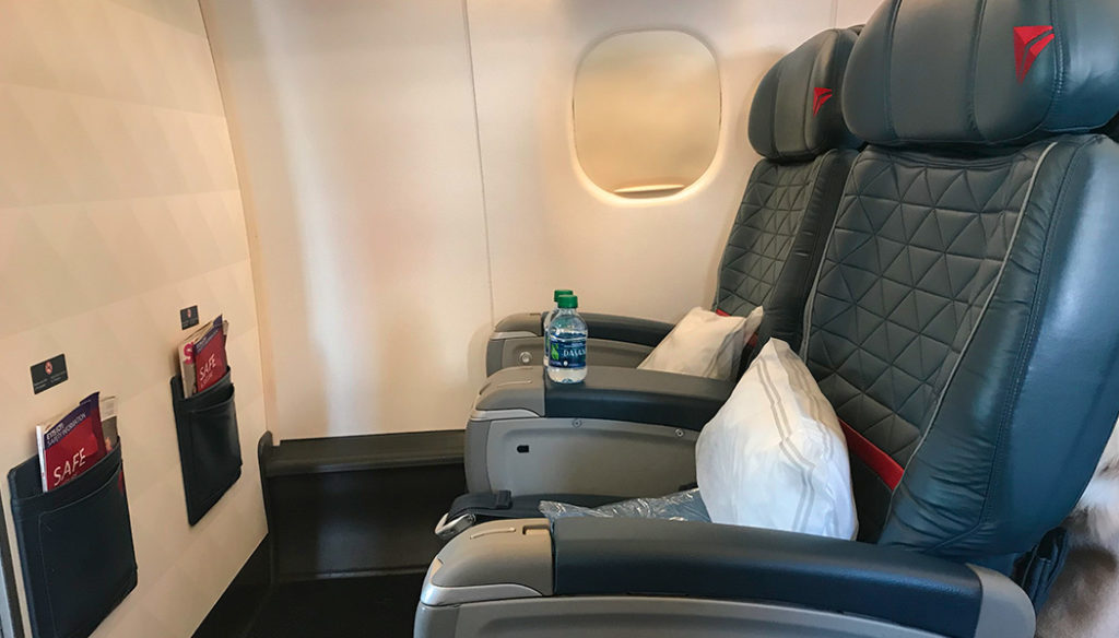 primeira classe da Delta