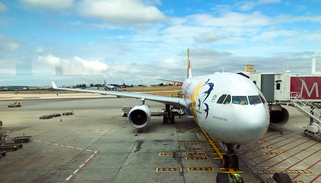 Conexão no aeroporto de Lisboa