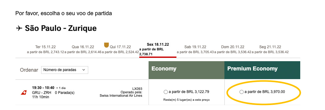 Como é voar na nova Premium Economy da SWISS