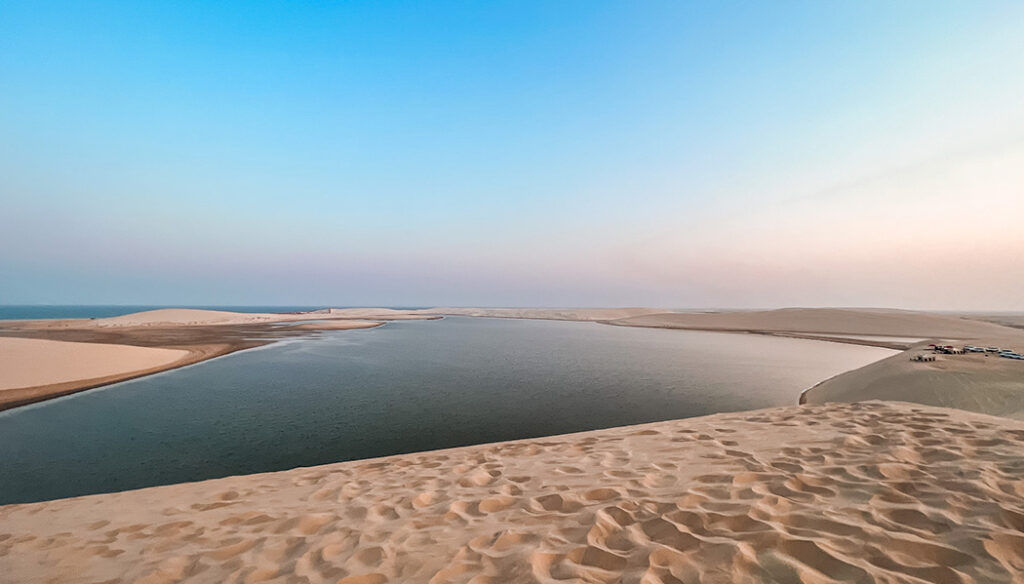 Passeio no deserto do Qatar