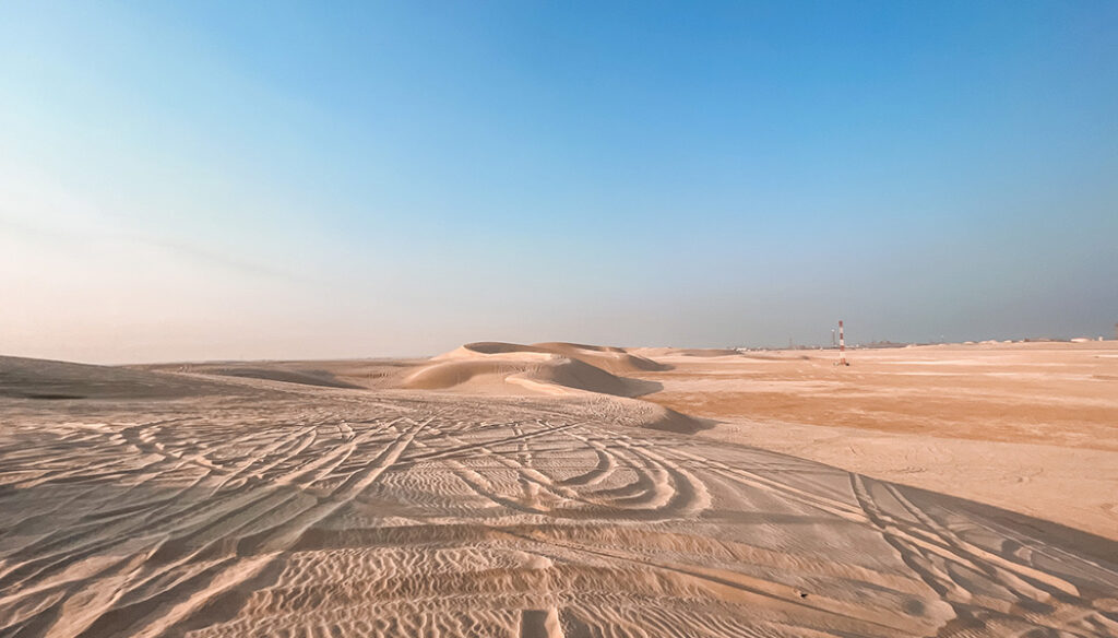 Passeio no deserto do Qatar