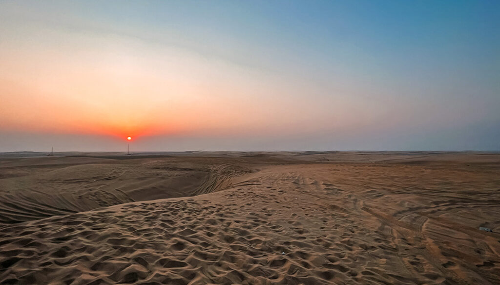 Passeio no deserto do Qatar