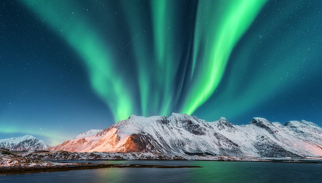 Aurora Boreal Ao Vivo dançando no Céu 